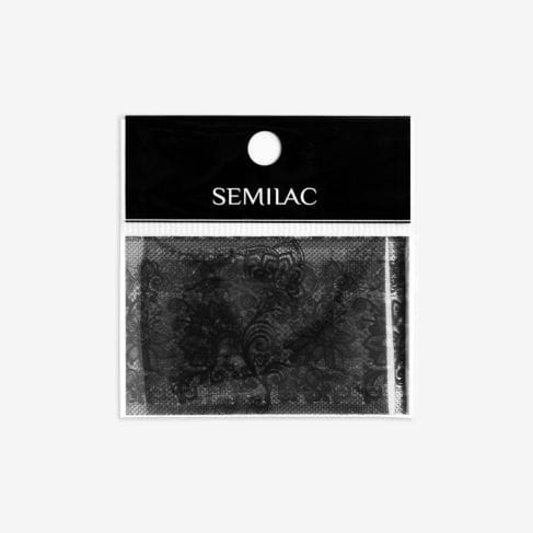 Semilac Transfer Foil Black Lace 06