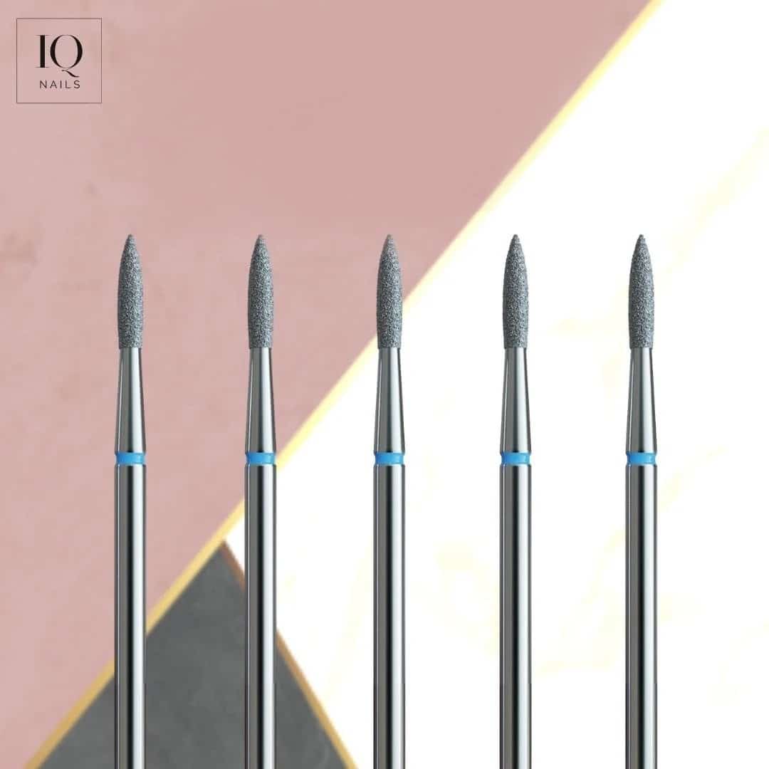Pack 5 Fraises Diamant Flamme 018 - IQ Nails
