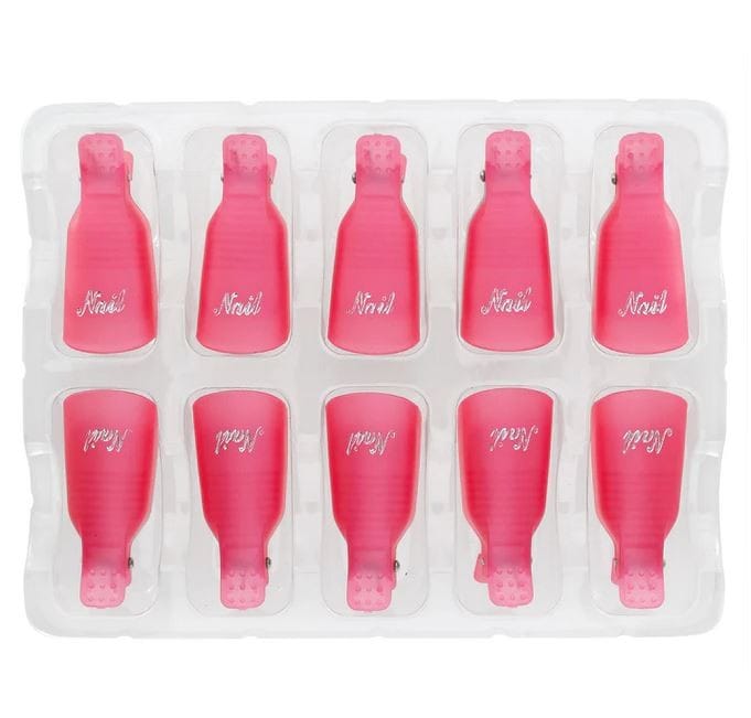 10 Pinces Dépose Vernis-semi permanent