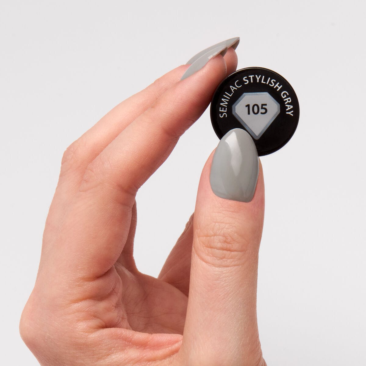 Semilac - Vernis semi-permanent Stylish Grey 105 - 7ml – Image 2