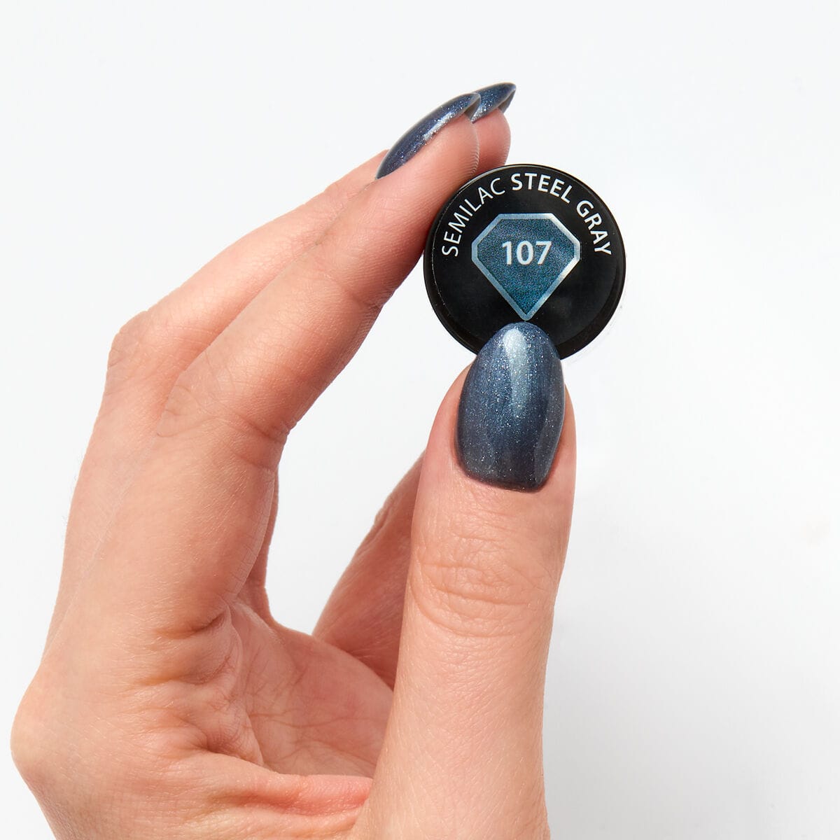 Semilac - Vernis semi-permanent Steel Gray 107 - 7ml – Image 2