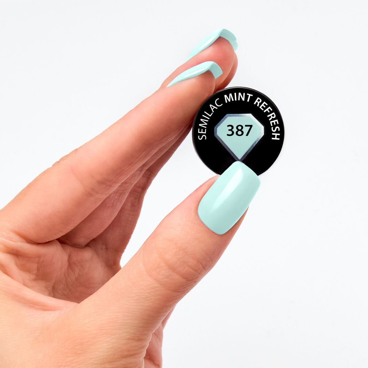 Semilac - Vernis semi-permanent Mint Refresh 387 - 7ml – Image 2