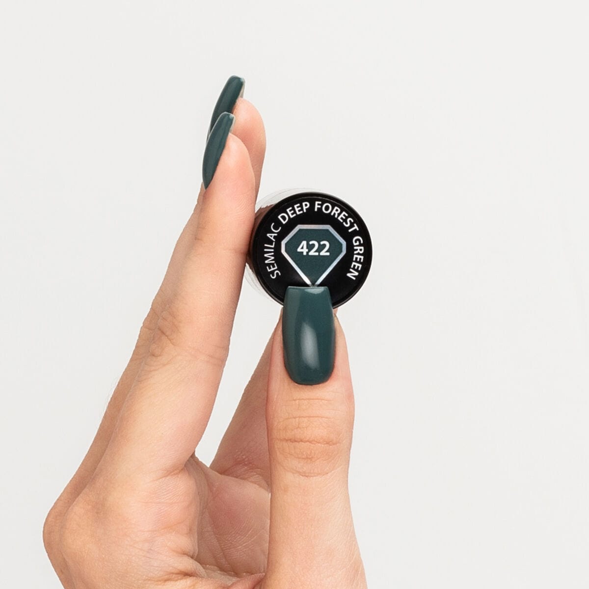 Semilac - Vernis semi-permanent Deep Forest Green 422 - 7ml – Image 2