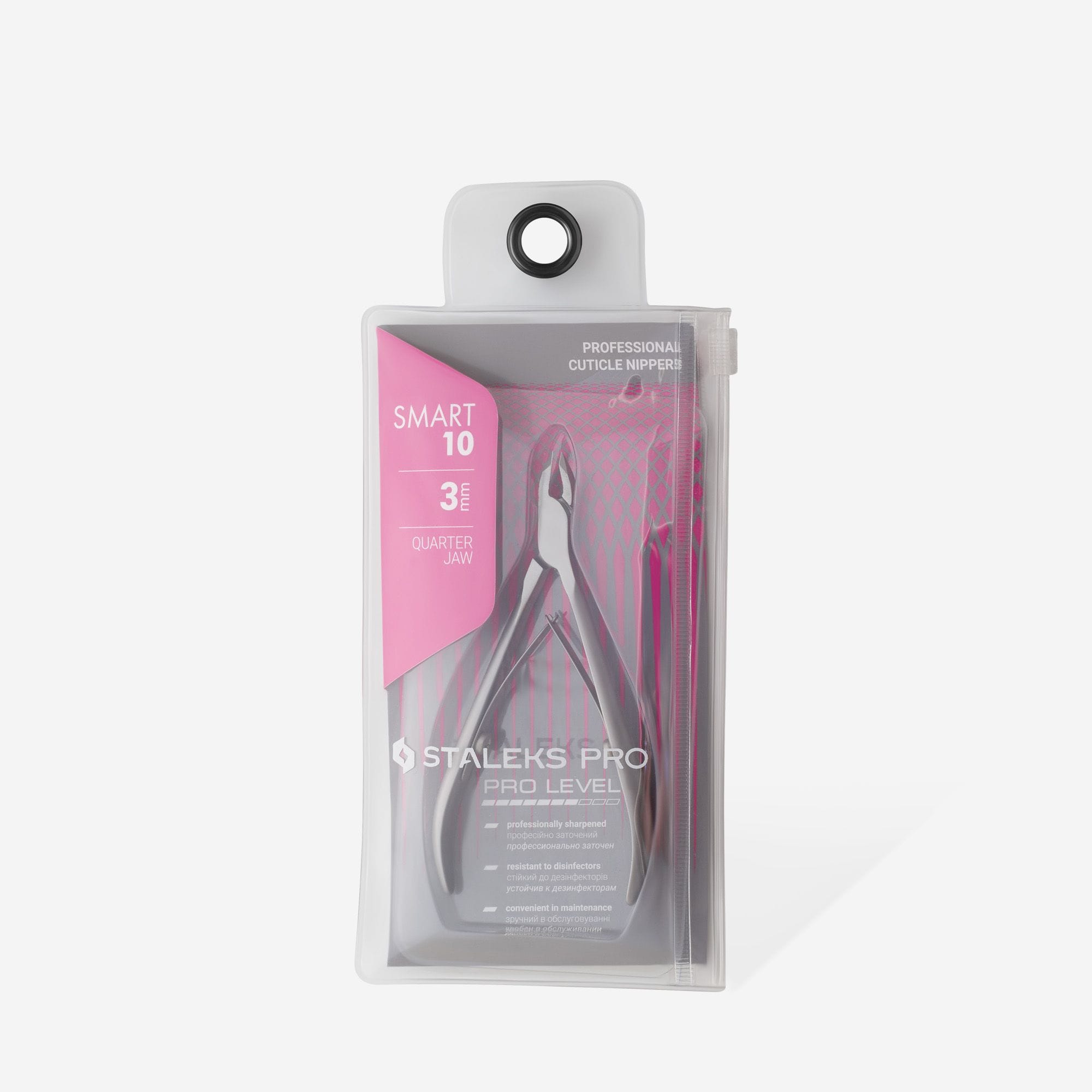 Pince à cuticules professionnelle STALEKS PRO SMART 10, 3 mm – Image 4