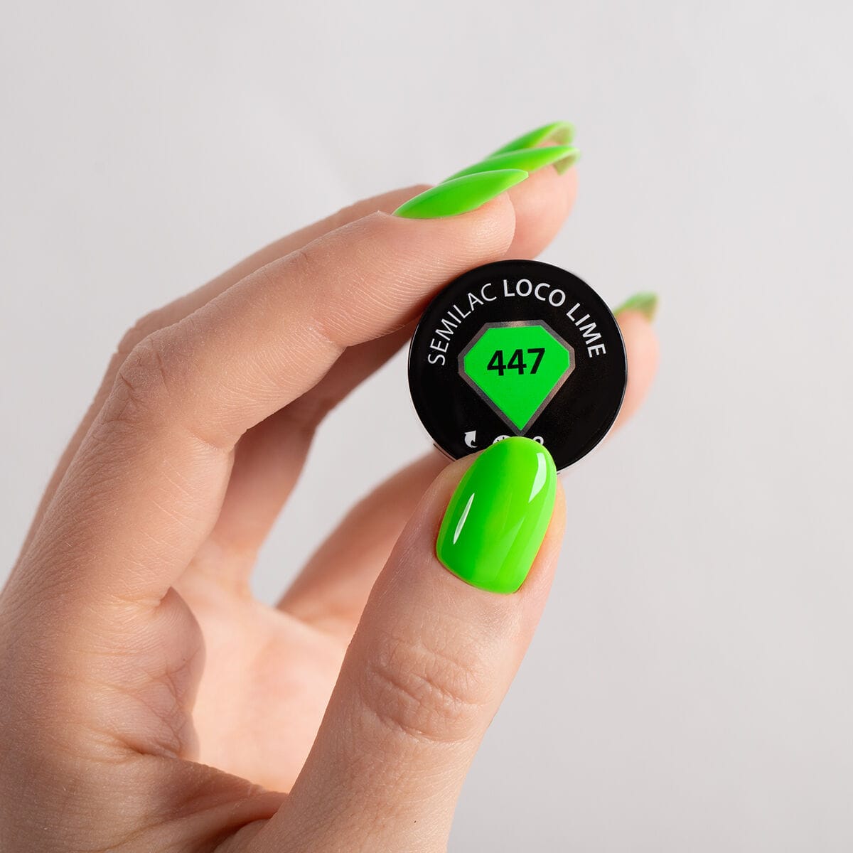Semilac – Vernis semi-permanent Loco Lime 447 – 7ml – Image 2