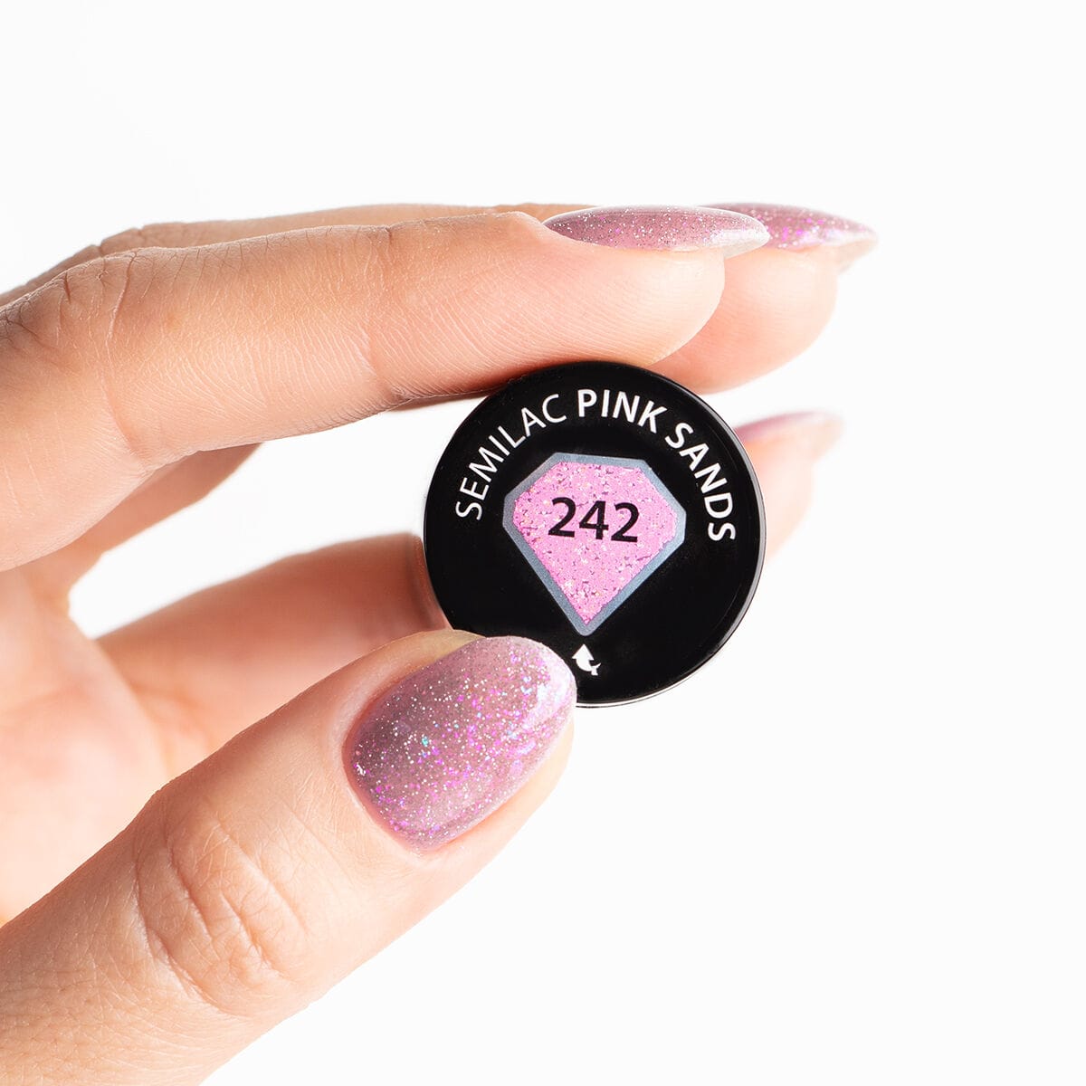 Semilac – Vernis semi-permanent 242 Pink Sands – 7ml – Image 2