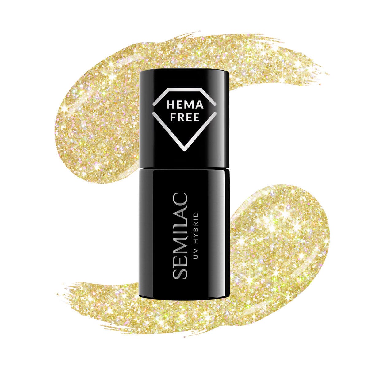 Semilac – Vernis semi-permanent 244 Sunbaked Yellow – 7ml