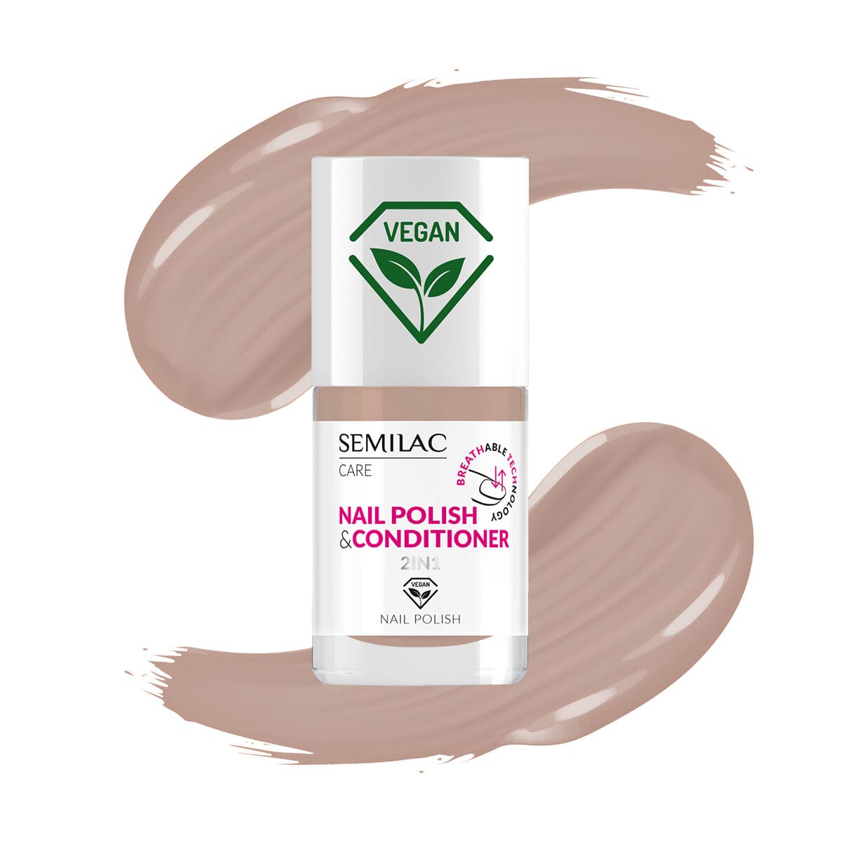 Semilac – Vernis à ongles nourrissant 2-en-1 BREATHable TECHnology 010 - 7 ml