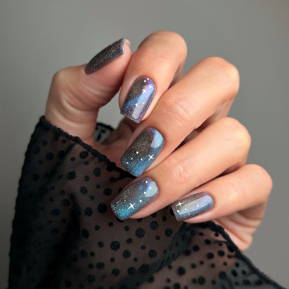 Semilac – Vernis semi-permanent 828 Grey Holo - 7ml – Image 2