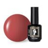 Flacon et Swatch de E-gel Melody 2 de Verin, un gel biab pour ongles naturel dans une couleur rose framboise.