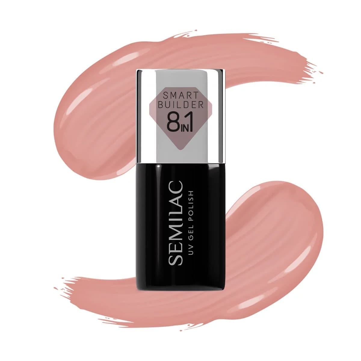Smart Builder vernis semi permanent _8en1 Semilac - 801 Soft Beige