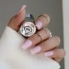 Swatch Smart Builder vernis semi permanent _8en1 Semilac - 806 Glitter Delicate Pink
