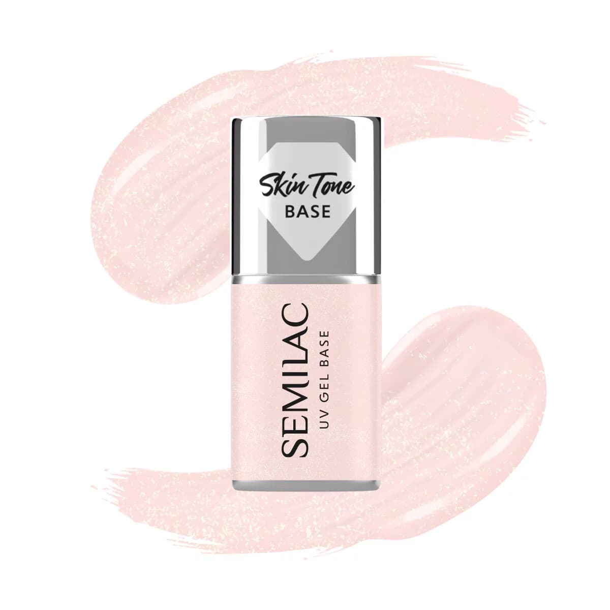 Base semi-permanente Semilac Glitter Rose Skin Tone Cover