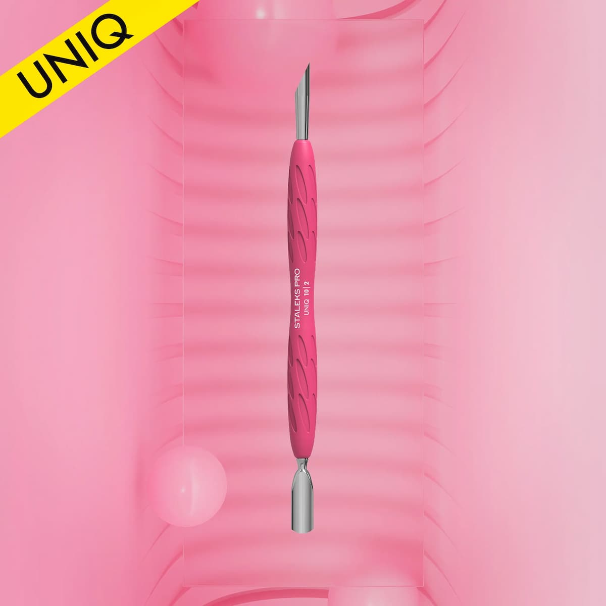 Staleks Pro – Repousse cuticules avec poignée en Silicone "Gummy" UNIQ 10 TYPE 1