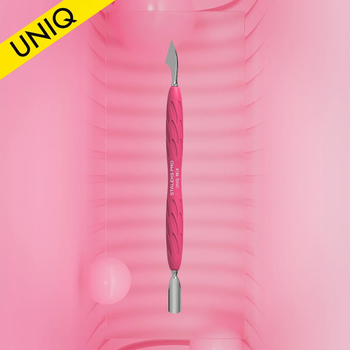 Staleks Pro – Repousse cuticules avec poignée en Silicone "Gummy" UNIQ 10 TYPE 2