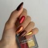 Manucure effet foil avec Semilac - Palette de Poudres Chrome Pressées 02