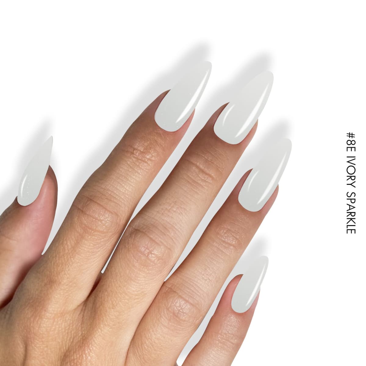 Manucure avec Gel It Up - Vernis semi-permanent UV/LED sans HEMA 8E Ivory Sparkle - 11ml