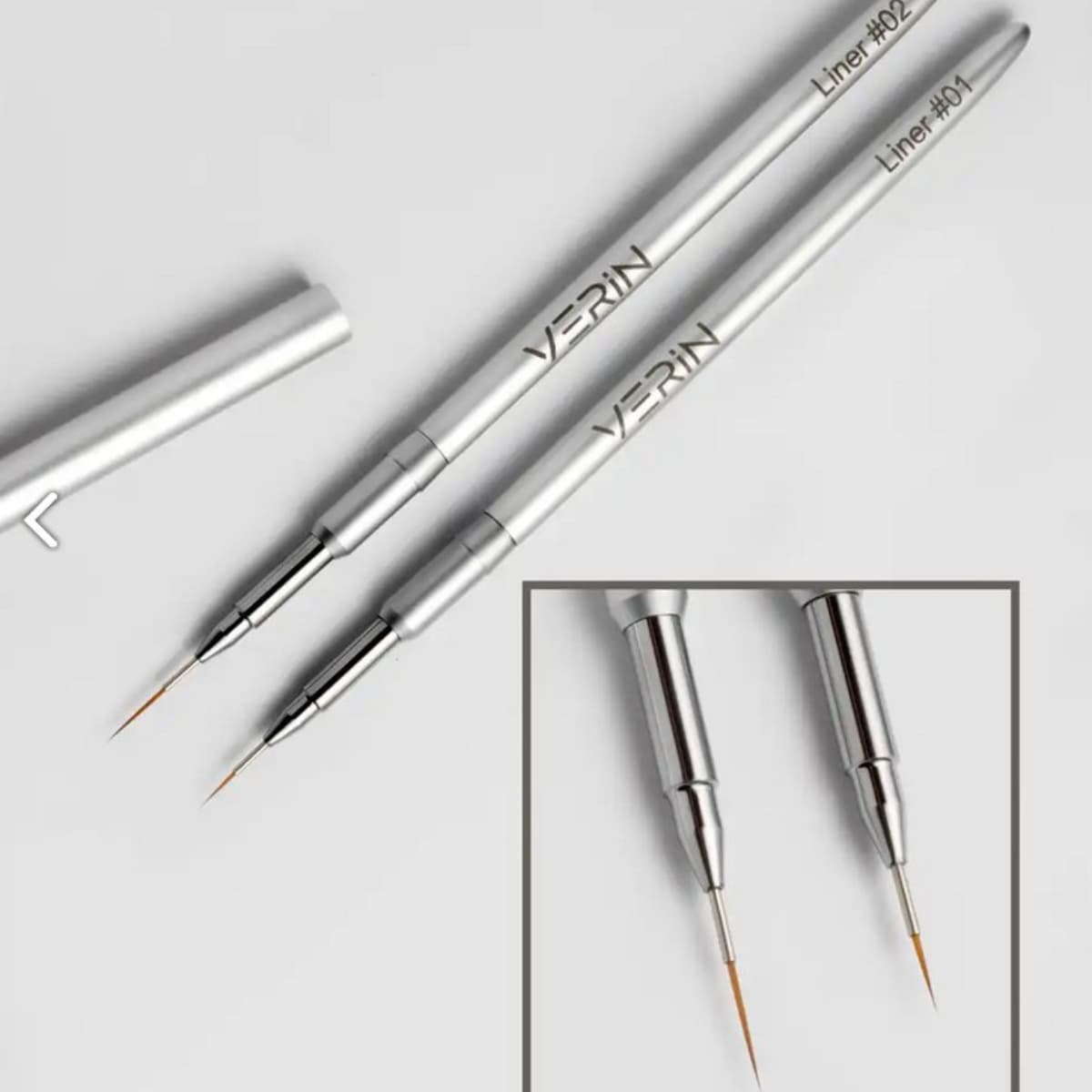 Verin - Pinceaux Liner #2 en poils synthétiques