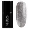 Flacon et Swatch du Vernis Semi-Permanent 951 Silver Magnetic, ne couleur argentée magnétique pour créer l'effet tendance « Silver Glass Cat Eye ».