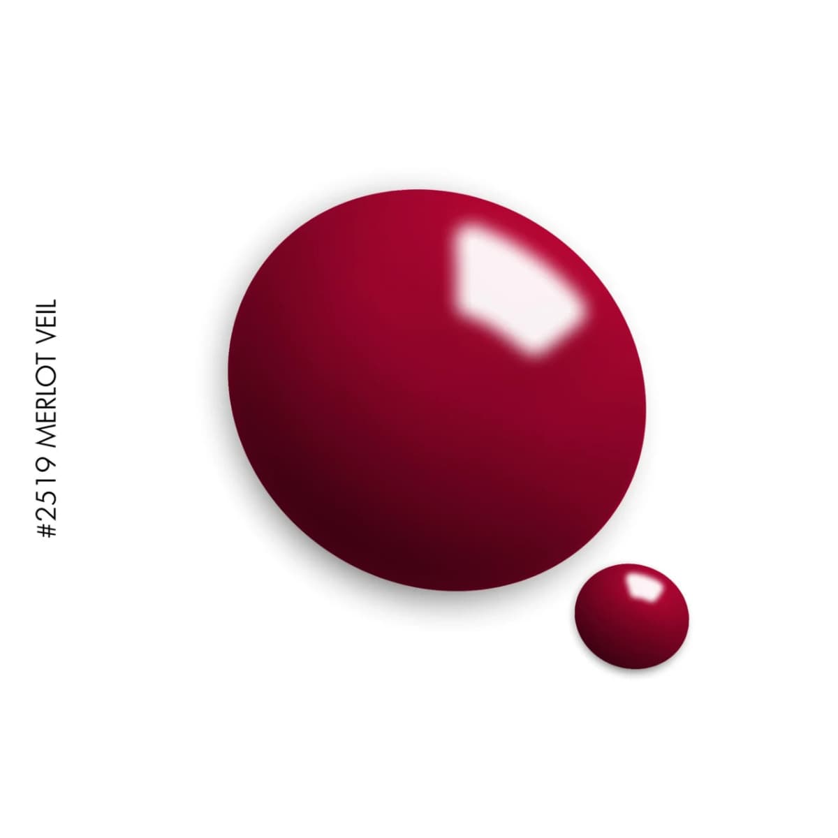 Swatch du Vernis Semi-Permanent rouge 2519 Merlot Voile de GEL.IT.UP.