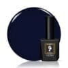 Flacon et nuancier du VERIN - Vernis semi-permanent Winter W03 - 10ml, un bleu marine foncé.