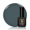 Flacon et nuancier du VERIN - Vernis semi-permanent Winter W04 - 10ml, une couleur vert de gris foncé.