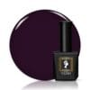 Flacon et nuancier du VERIN - Vernis semi-permanent Winter W07 - 10ml, un prune ultra foncé.