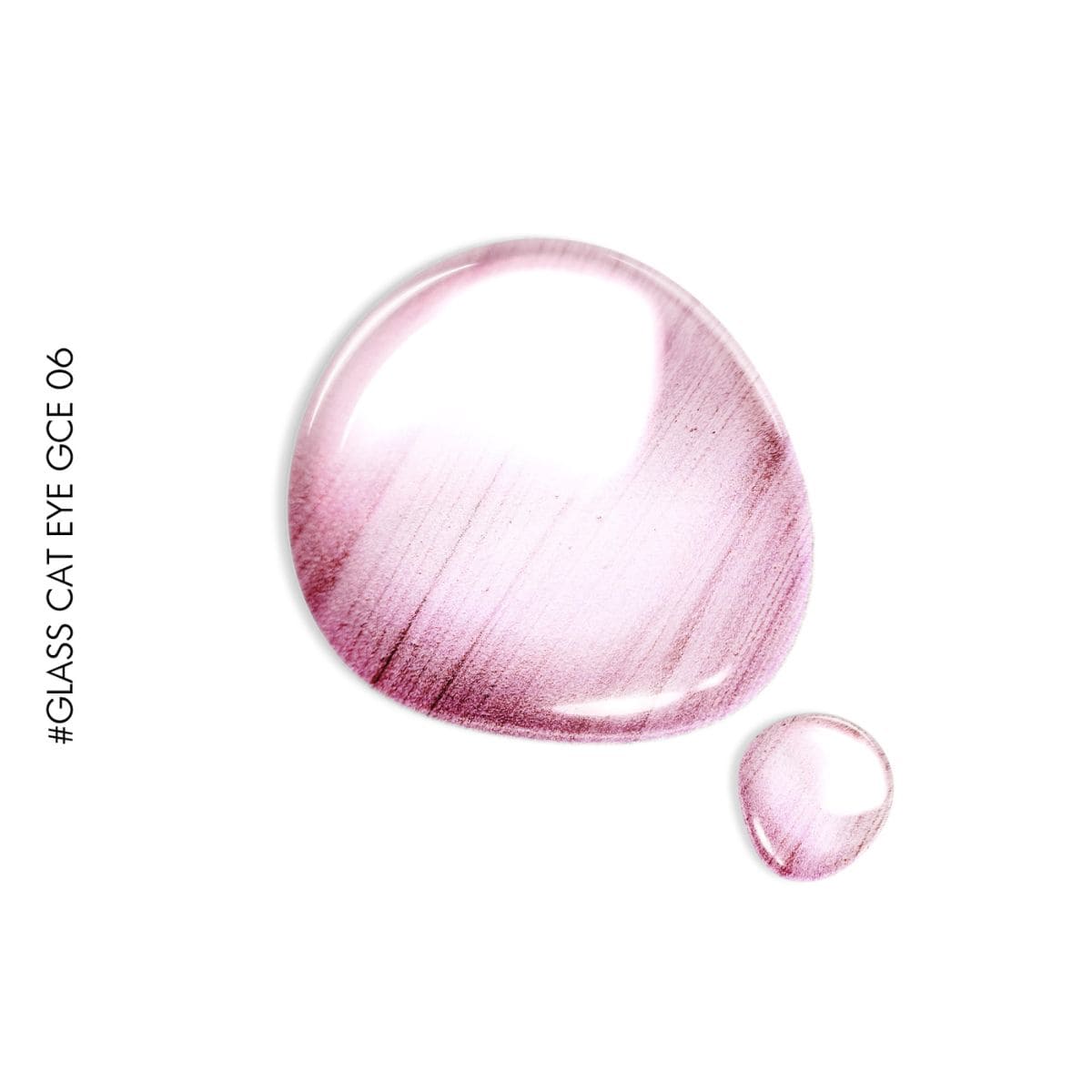 Nuancier du Vernis semi-permanent Glass Cat Eye GCE06 GEL.IT.UP, une nuance de rose clair.