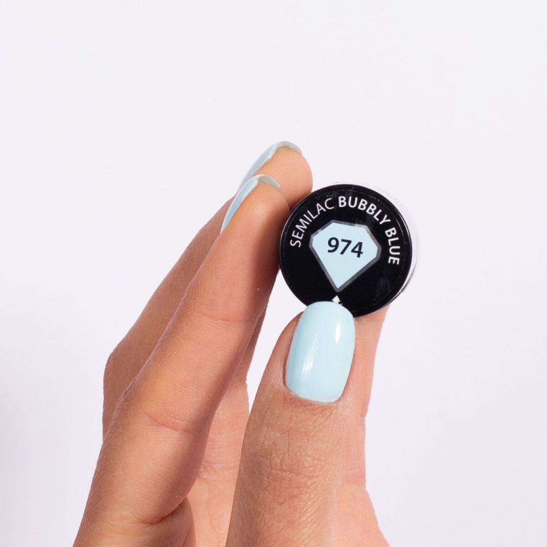 VSP 974 Bubbly Blue - Semilac - Bleu pastel opaque