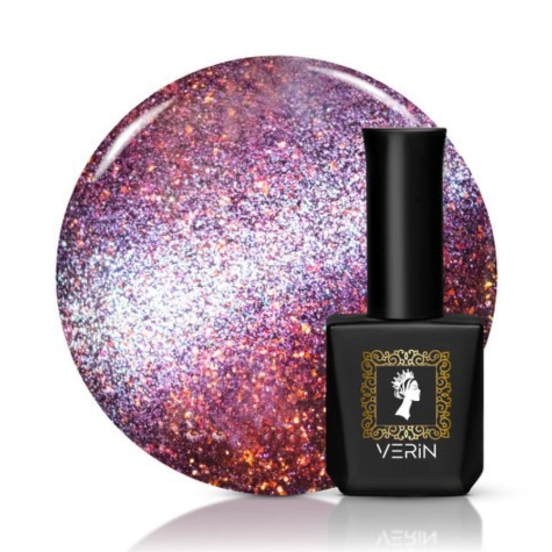 Verin - Vernis semi-permanent Cat Eye C5. Gel polish magnétique.