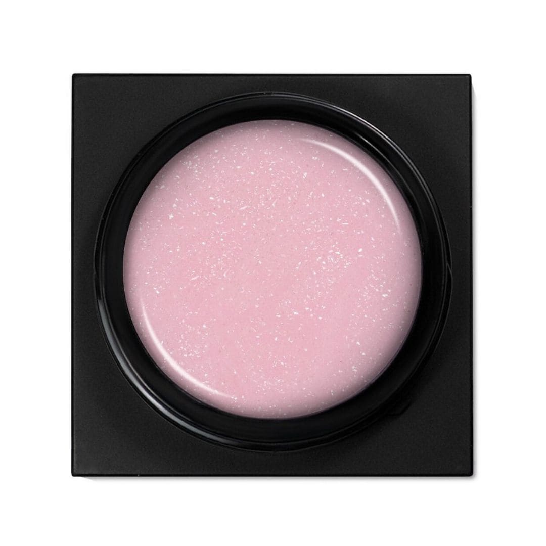 VERIN- Builder Gel Speed ​​​​​​Up - Nuvola - 15ml. Gel de construction fluide, auto-égalisant, sans limage. Couleur : rose pâle pailleté.