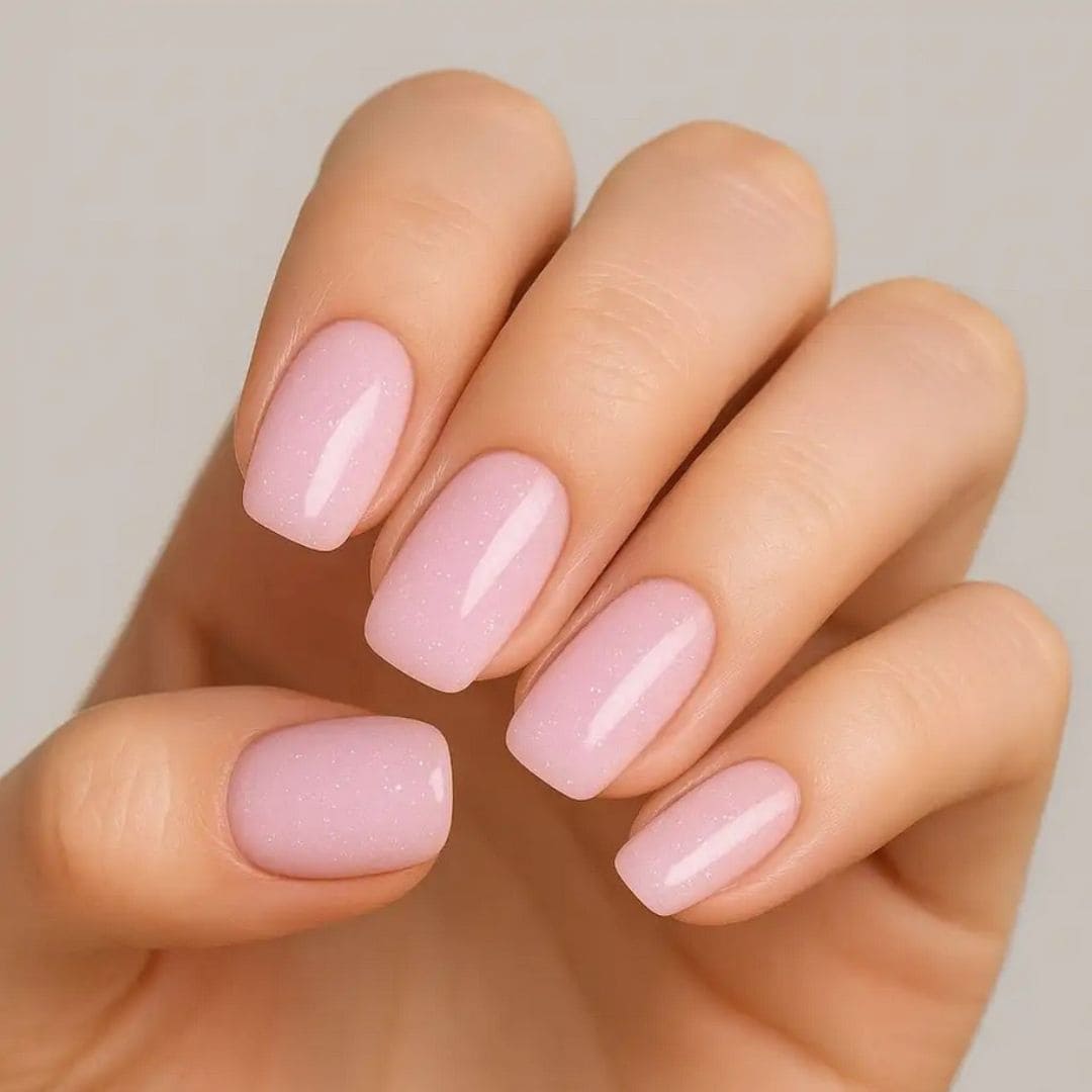 VERIN- Builder Gel Speed ​​​​​​Up - Nuvola - 15ml. Gel de construction fluide, auto-égalisant, sans limage. Couleur : rose pâle pailleté.