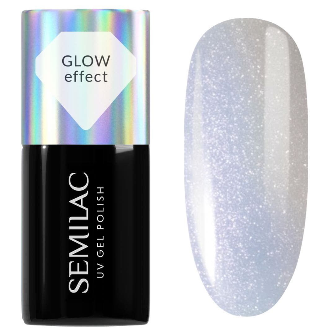 Semilac - Vernis semi-permanent 986 Milky Blue Glow - 7ml