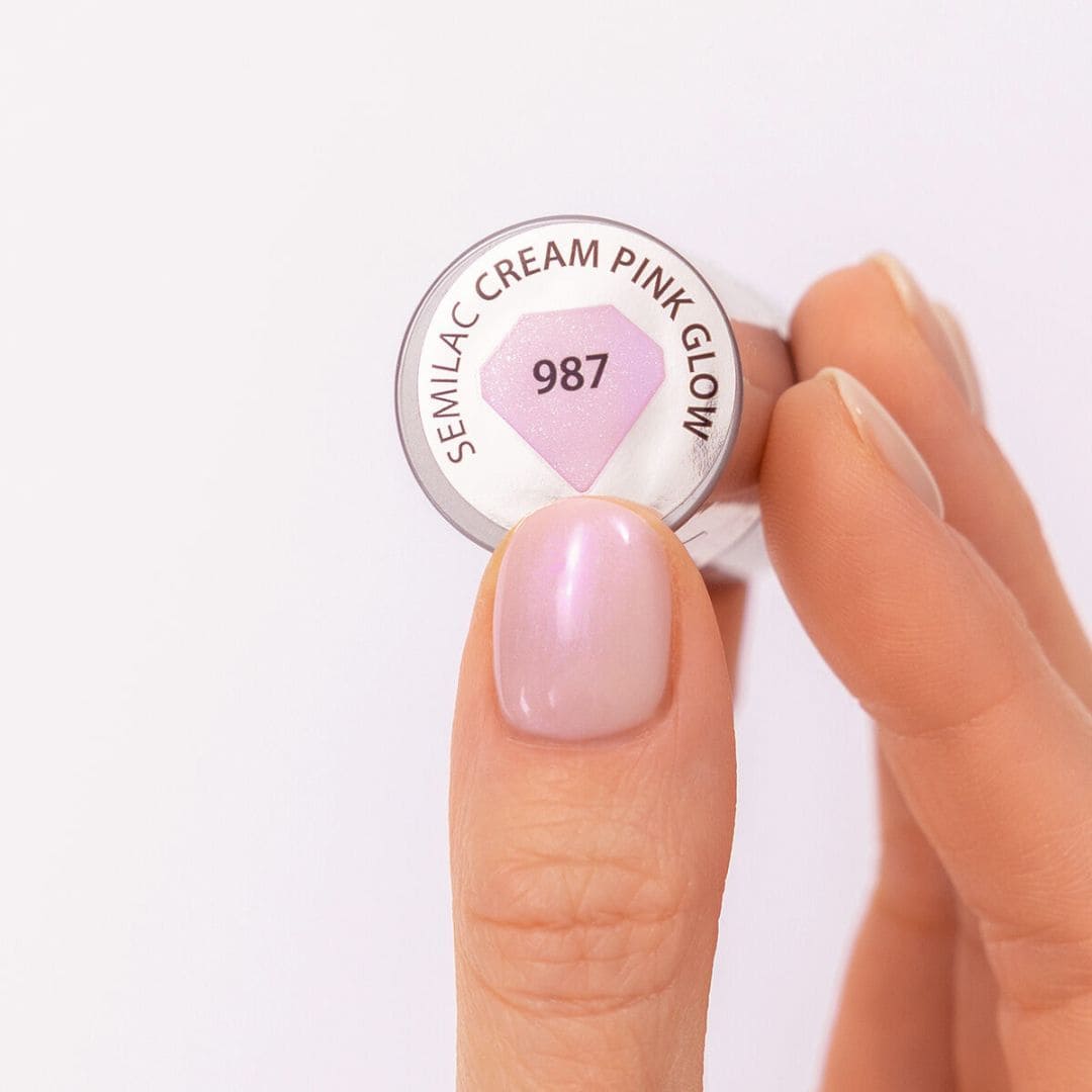 Semilac - Vernis semi-permanent 987 Cream Pink Glow - 7ml
