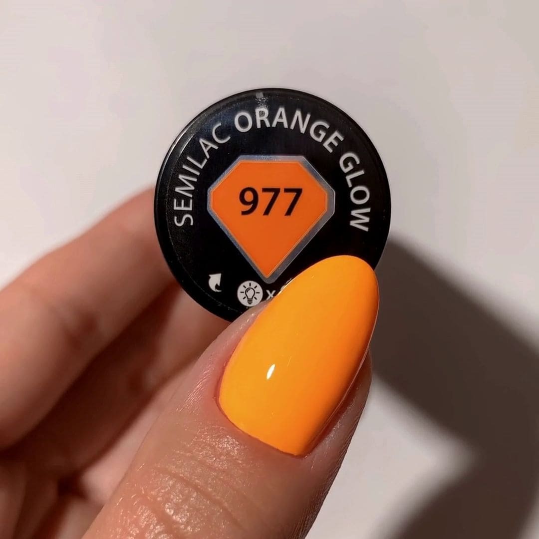 Semilac - Vernis semi-permanent 977 Orange Glow - 7ml